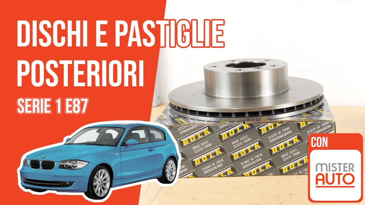 Cambio dischi e pastiglie posteriori BMW Serie 1 E87 🚗