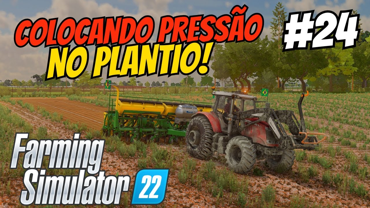Primeiro PLANTIO de SOJA com a PLANTADEIRA NOVA no FS22! VEJA como foi! Terras do Sul #24
