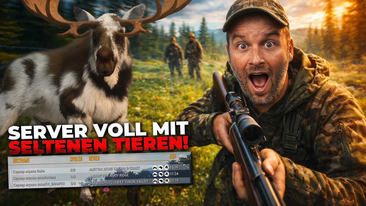 Dieser Server war voller SELTENER TIERE&hellip; aber finde ich eine Troph&auml;e? 😳💎 theHunter COTW