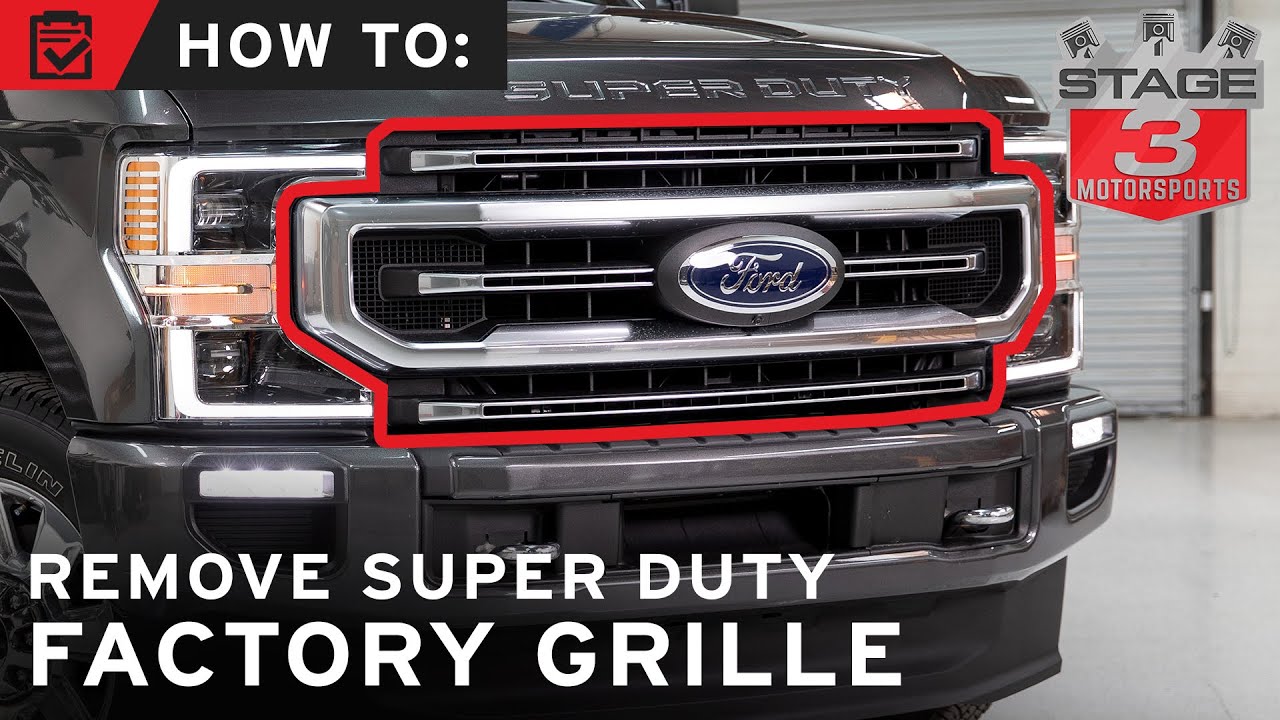 Как снять решетку радиатора на вашем заводском автомобиле 2020-2021 Super Duty