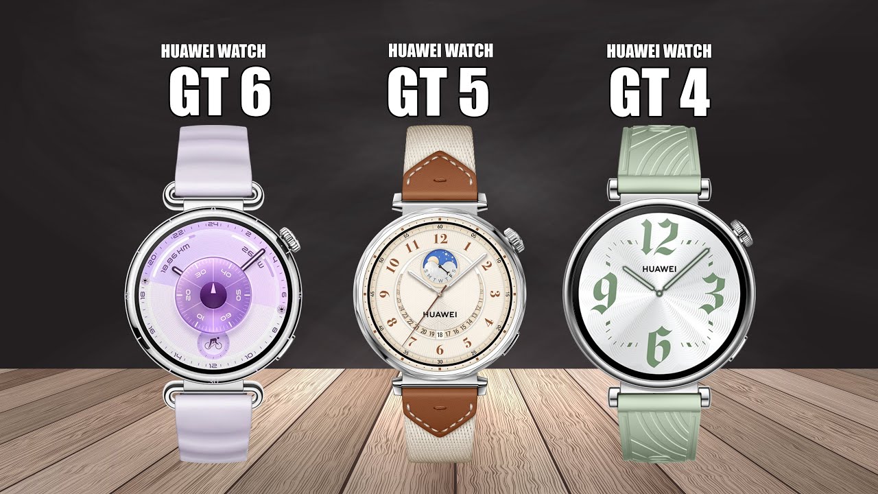 Huawei Watch GT 6 vs Watch GT 5 vs Watch GT 4 Comparison (41mm)