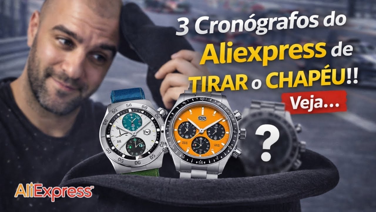 3 Relógios  do AliExpress Dignos de Tirar o Chapéu — Bons, Bonitos e Baratos
