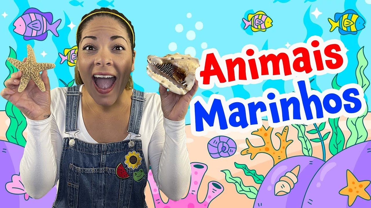 Animais Marinhos - Educação Infantil  com Tia Jamille - Vídeo Educativo - Música Infantil - Aulinha