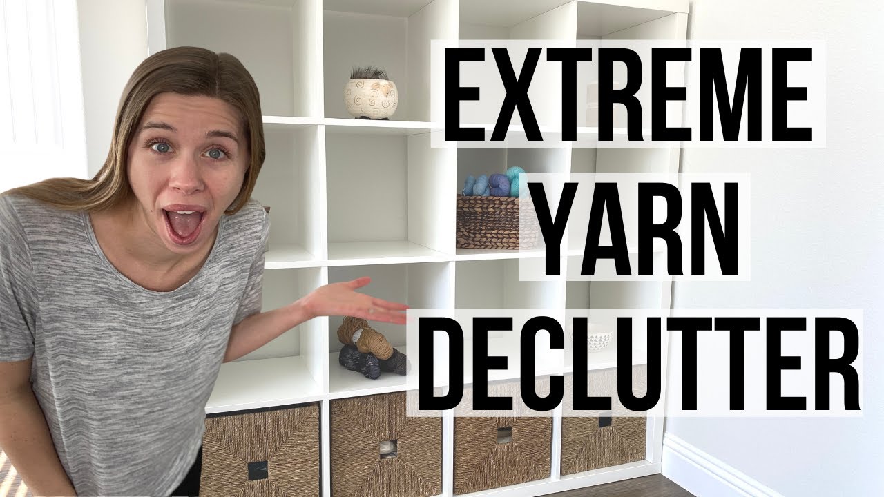 EPIC Yarn Room Declutter | Small Space Yarn Organization | Knitty Natty