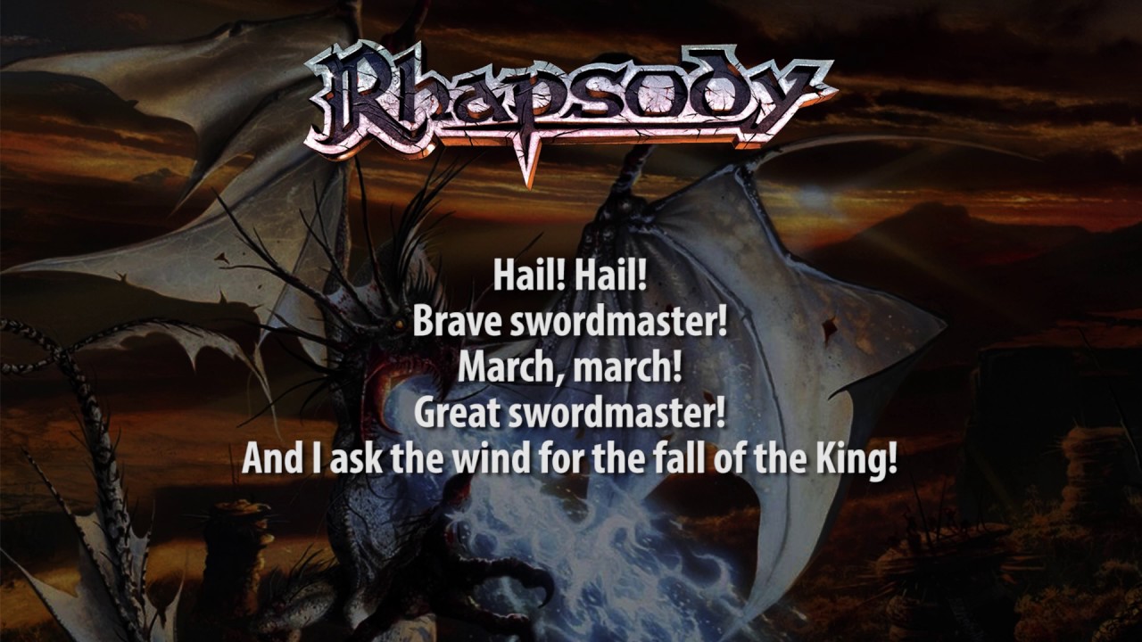 Rhapsody - The March of the Swordmaster (Lyrics)