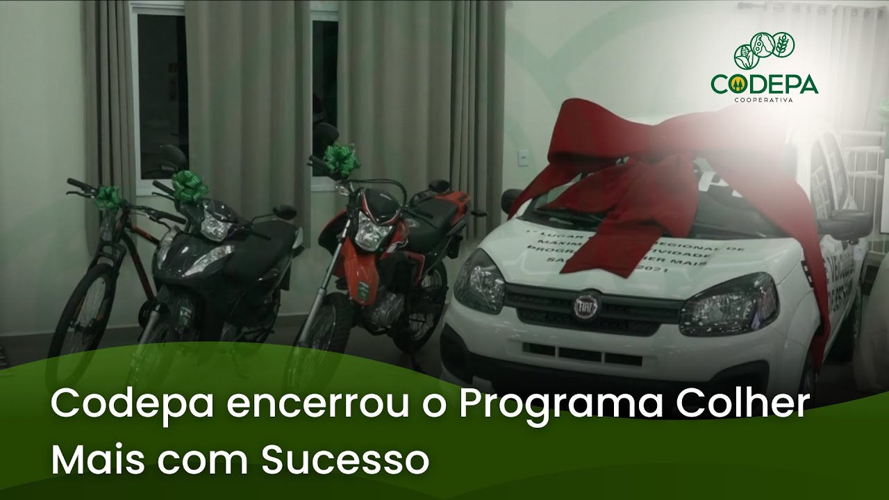 CODEPA ENCERROU O PROGRAMA COLHER MAIS COM SUCESSO