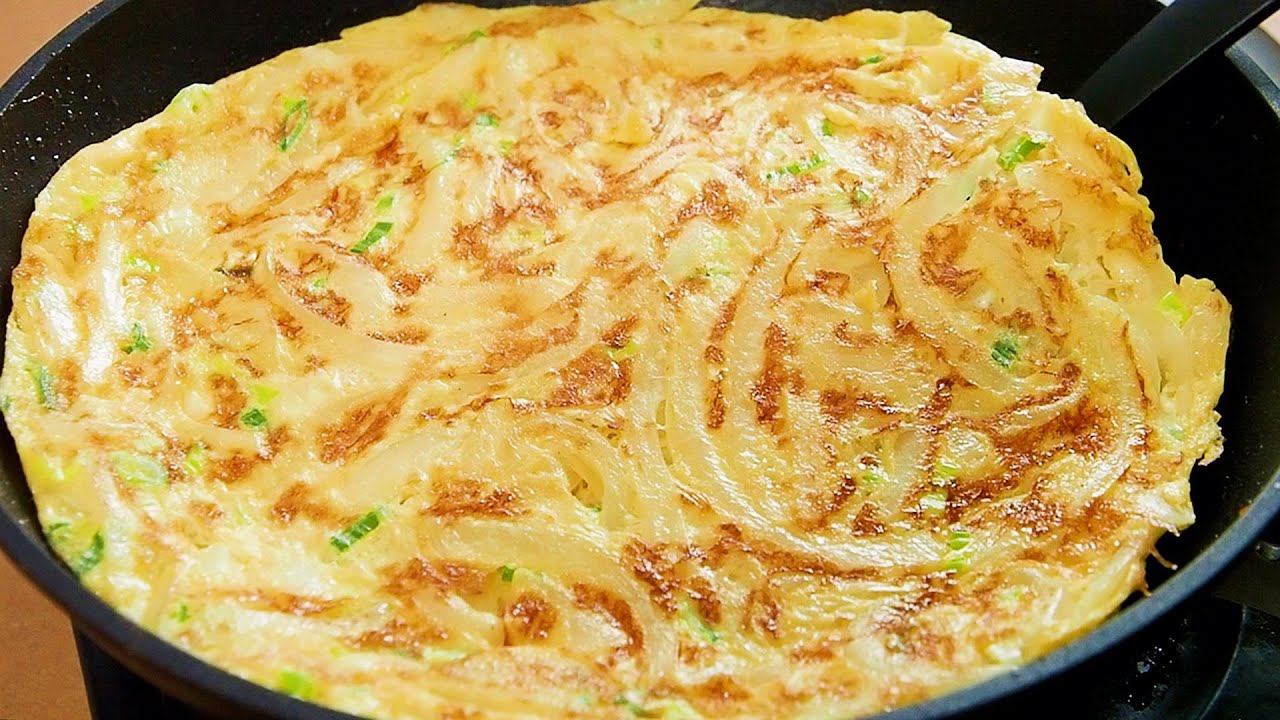 簡易家常料理「洋蔥煎蛋」洋蔥先炒過再煎 香味口感再升級