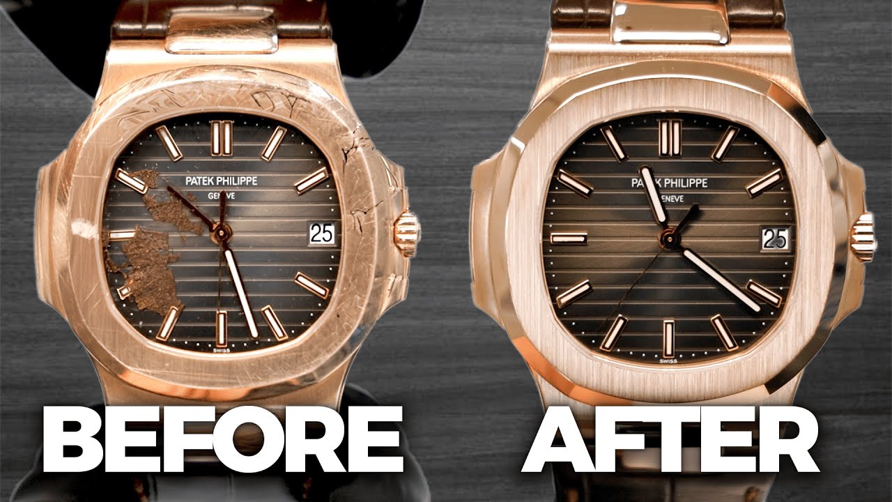 Восстановление разбитых часов Patek Philippe (BTS)