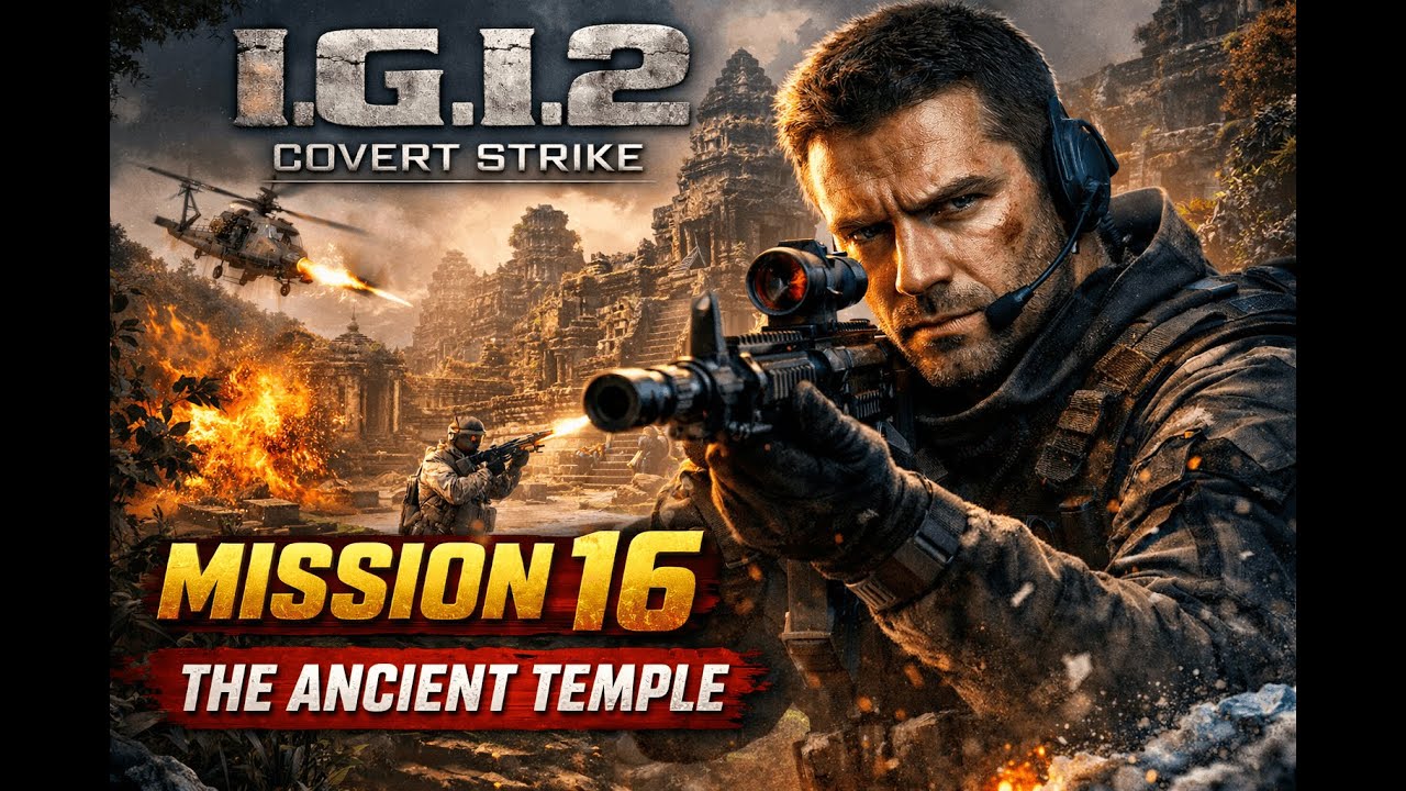 NO MERCY WAR ⚔️ | WORLD WAR ZONE 😱 | I.G.I 2 | Mission 16 | The Ancient Temple 🔥| #gaming #shorts