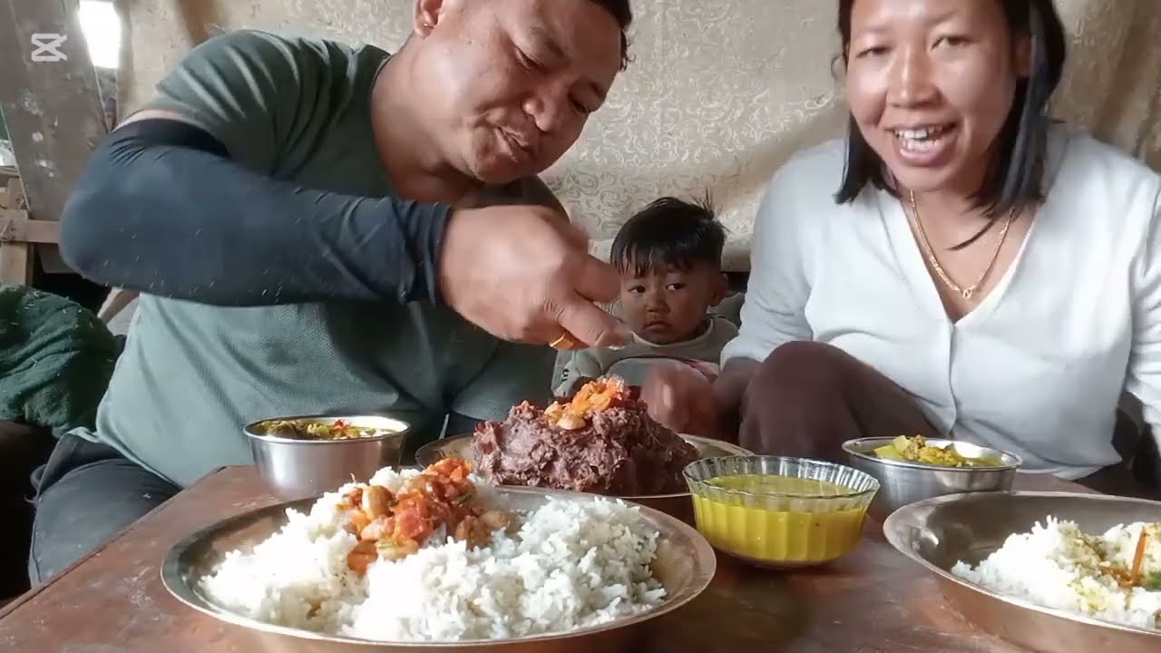 Buff soup ani dhido mukbang budabudiko #farming #lifestyle #food
