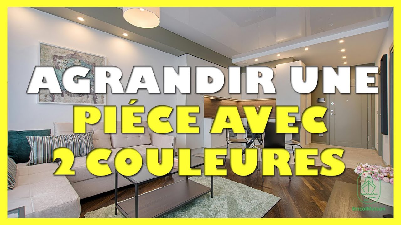 Comment agrandir une pi&egrave;ce avec 2 couleurs