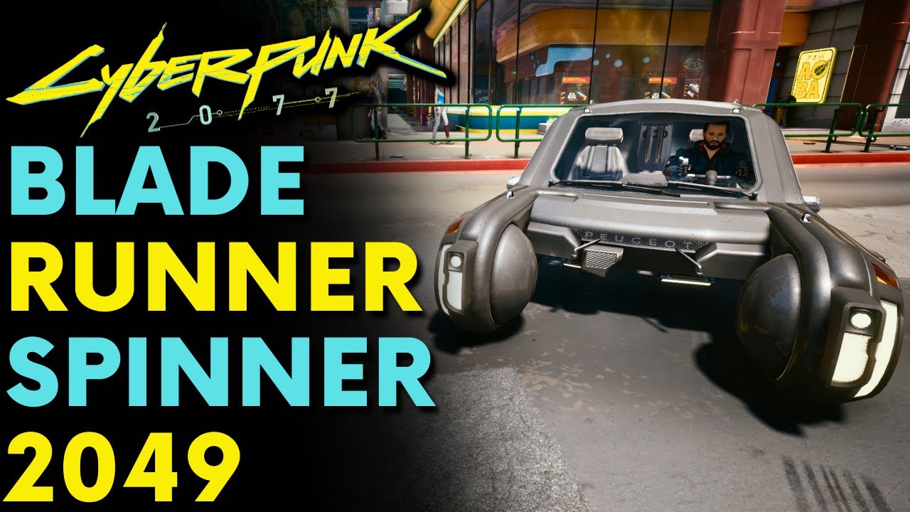 SPINNER from BLADE RUNNER in Cyberpunk 2077 - Vehicle Mod