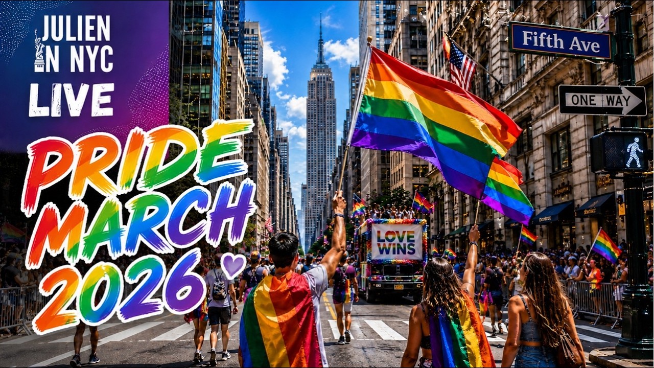 🇺🇸 NEW YORK CITY Live - 🏳️&zwj;🌈 Pride March 2026 / Love Wins Livestream - June 28, 12 PM EST