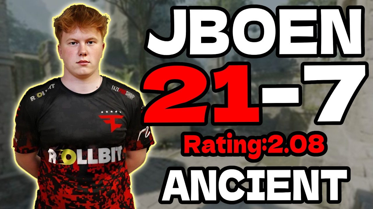 JBOEN 21-7 | Rating 2.08 | BIG Academy vs EsportBERG | ancient | May 31, 2026