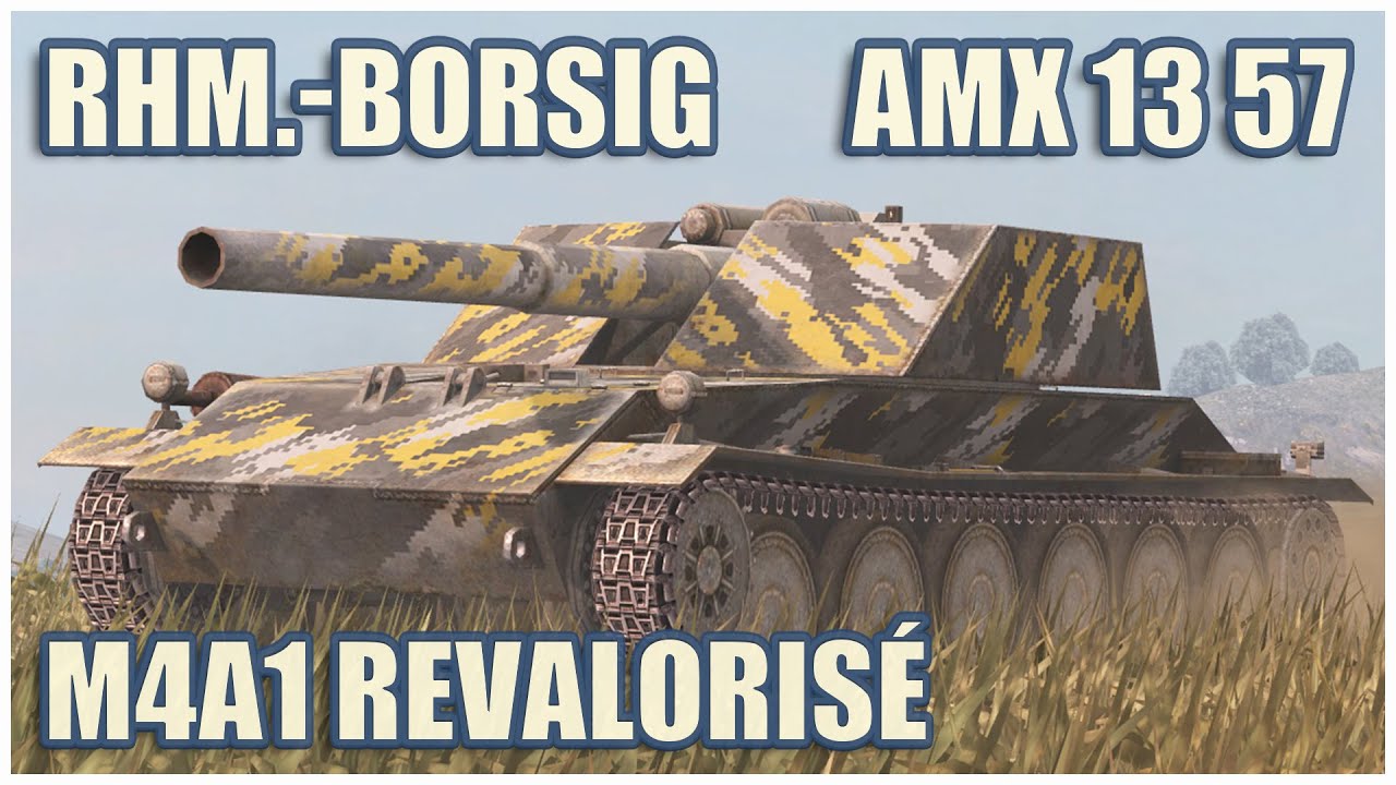Rhm.-Borsig WT, AMX 13 57 & M4A1 Revalorisé • WoT Blitz Gameplay