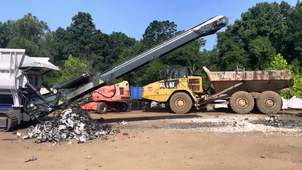Lindner 95DK Shredder, Shredding Engine Blocks