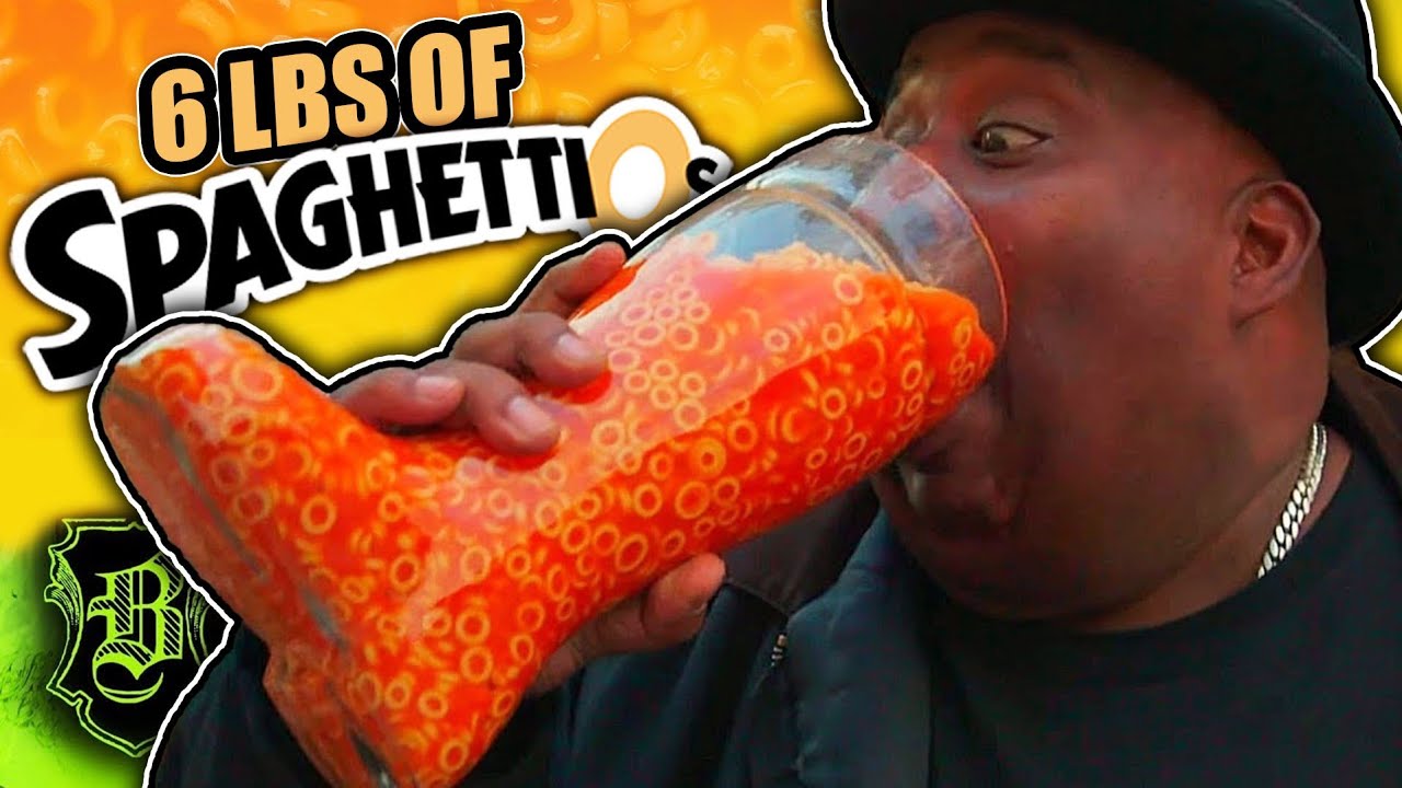 I Survived The 6 Pound Cold Spaghetti O's CHUG Challenge!