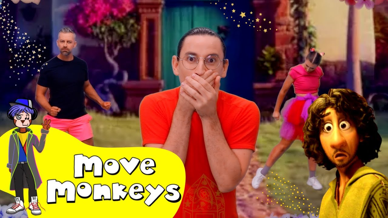 We Don't Talk About Bruno (Encanto) - Dance Along Video For Kids - Disney Movies | Move Monkeys