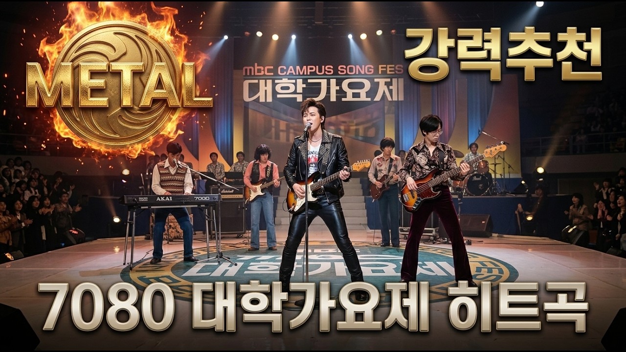 [숨듣명] 🎸 7080 대학가요제 명곡 메탈 커버 플레이리스트 | [AI COVER]