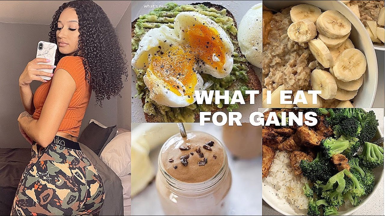 What I eat in a Day to gain weight Ep 4 | Booty Gains | Meals for weight gain