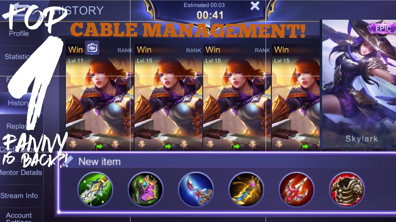 TOP 1 FANNY JAPAN IS BACK - SAFEPLAY With New Build! - Mobile Legends Bang Bang