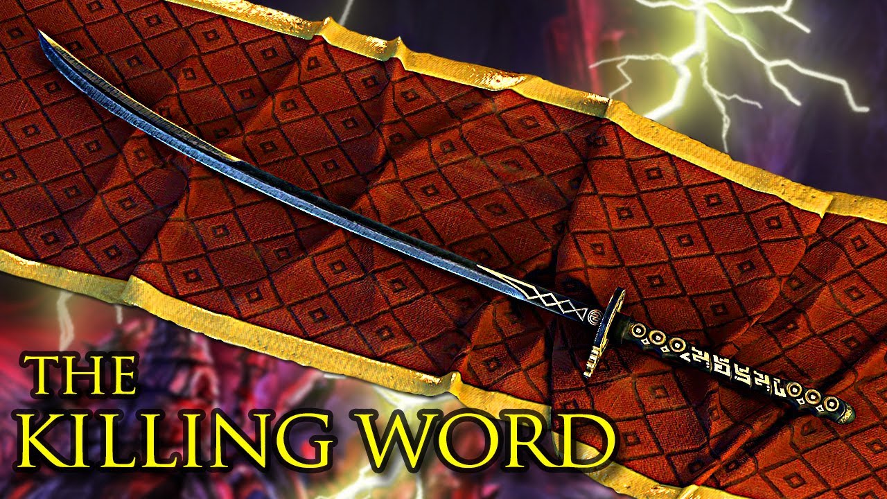 Skyrim - The Killing Word of the Spider - The Ebony Blade - Elder Scrolls Lore