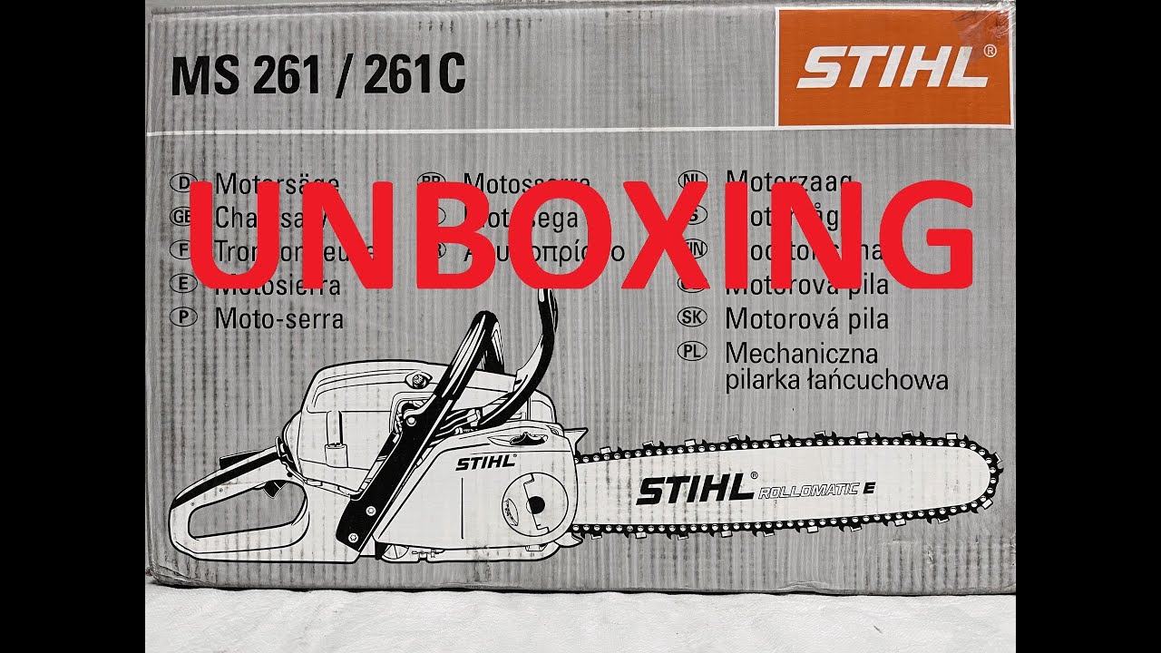 Stihl MS 261 UNBOXING