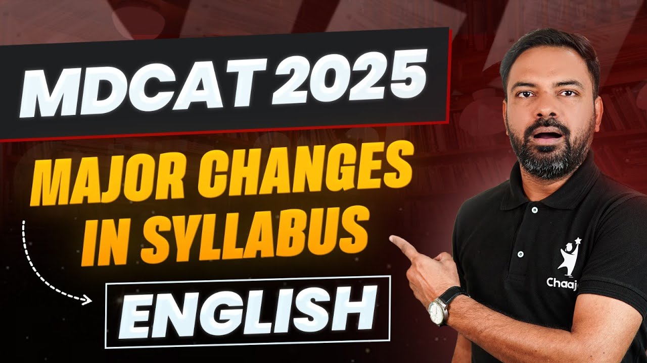 MDCAT 2025 English Syllabus | What’s Newly Added & Updated!