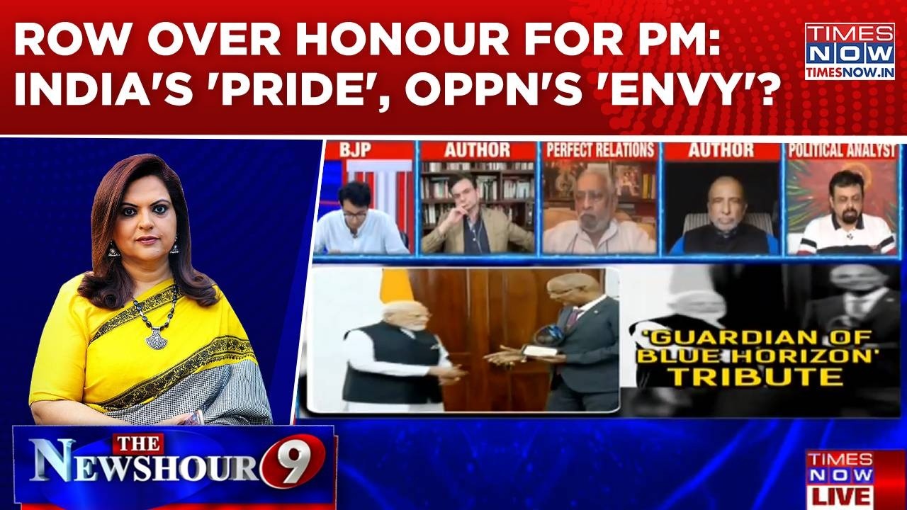 Seychelles Honours Modi, Oppn 'Spell Checks' Award; India's 'Pride', Opposition's 'Envy'? Newshour