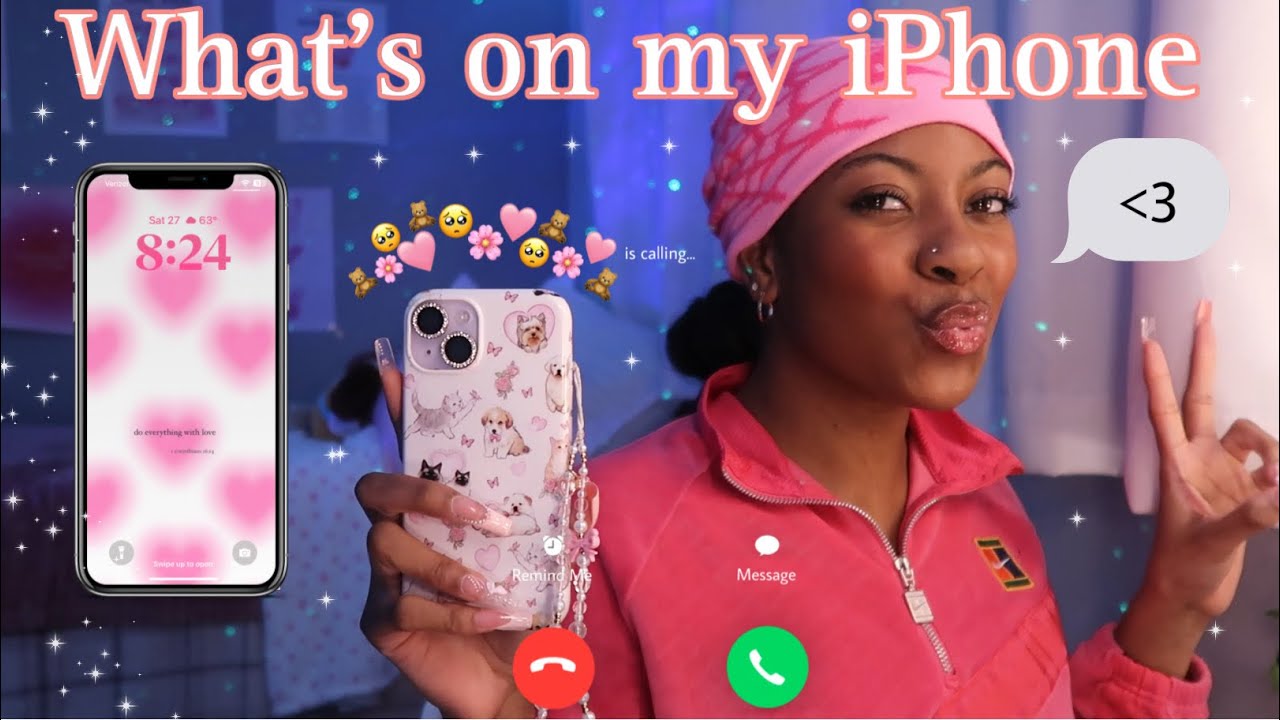 What’s on my iPhone 14 *purple* aesthetic customization