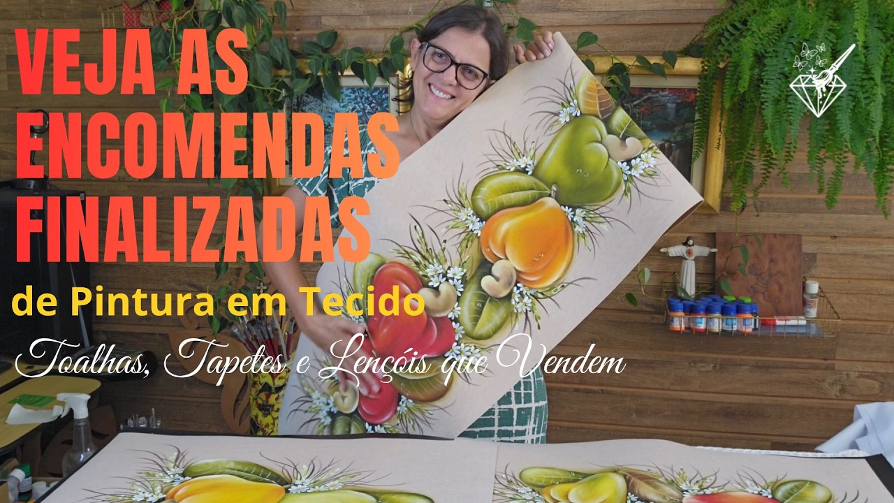 Transformei Pintura em Tecido em Encomendas Reais