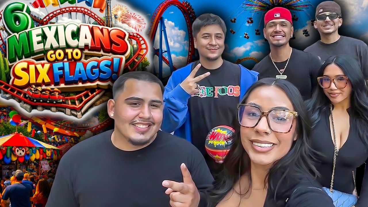 Шесть латиноамериканцев едут в Six Flags *Ужасно смешно*
