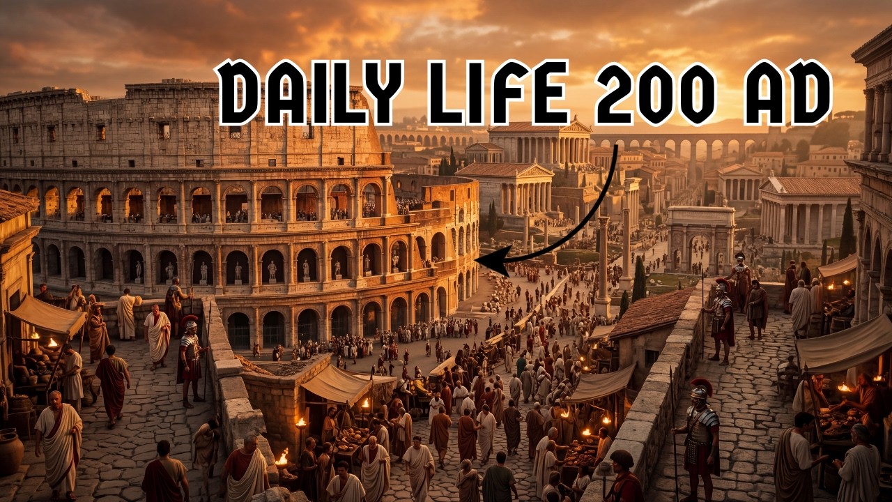 Daily Life in Roman Empire 200 AD | AI Reconstruction 4K