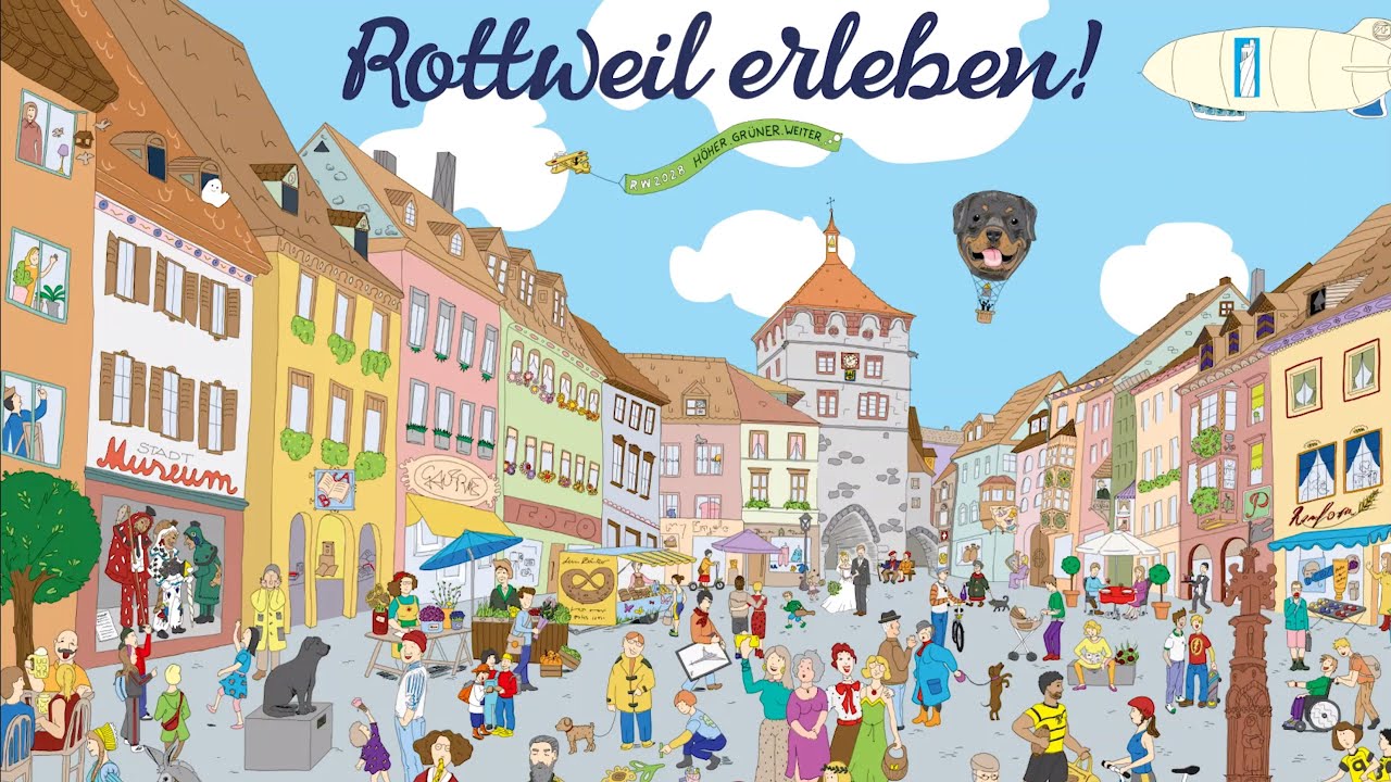 Rottweil Wimmelbild - Rottweil erleben