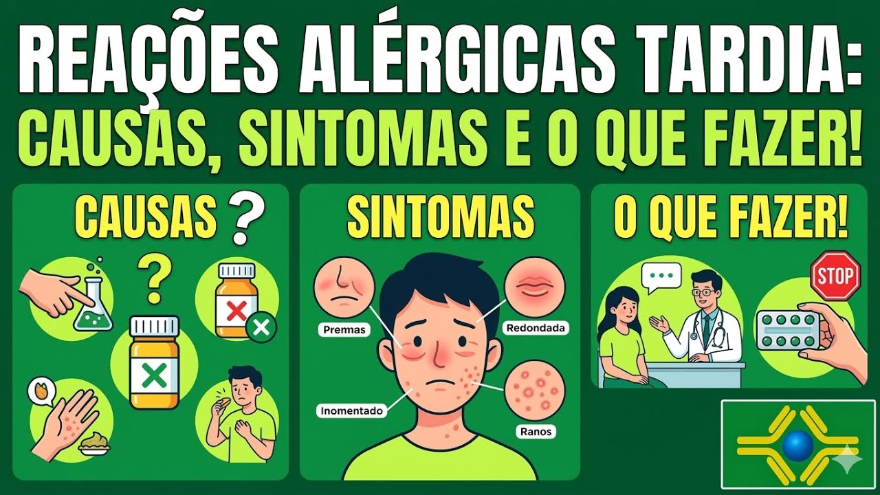 Reações Alérgicas TARDIA: Causas, Sintomas e o Que Fazer!