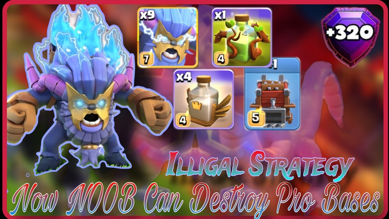 😱 This Strategy Should Be Illigal In COC. MASS Super Yeti & MASS Revive Destroying Pro Bases. Army 👇