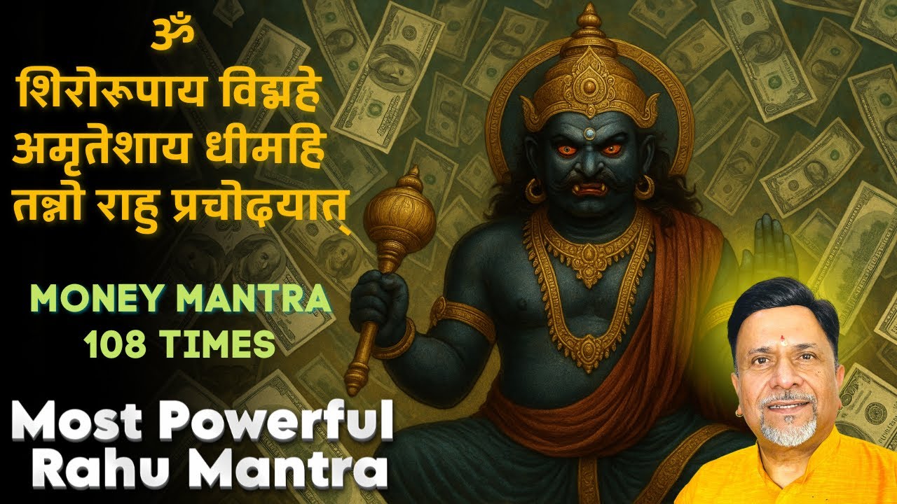 ॐ शिरोरुपाय विद्महे अमृतेशाय धीमहि तन्नो राहूः प्रचोदयात् |Rahu Gayatri Mantra 108 Times rahu mantra