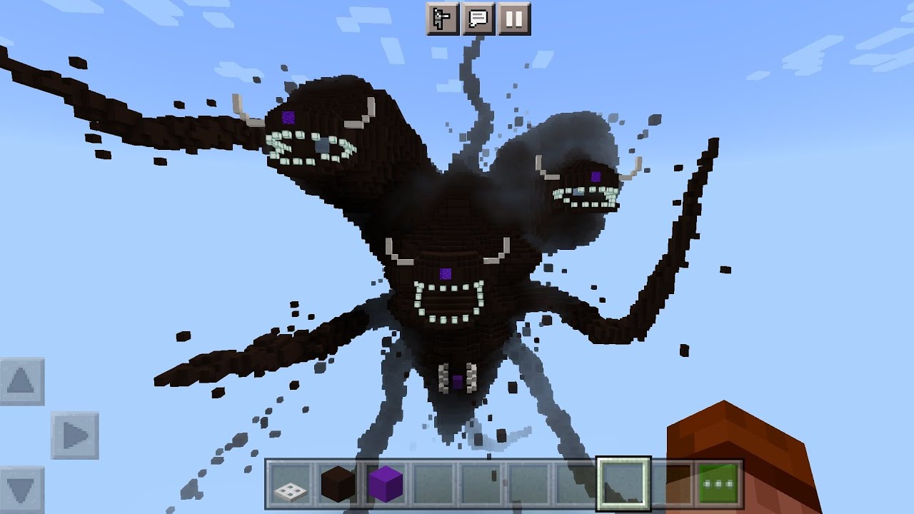 cara membuat patung ancient wither storm