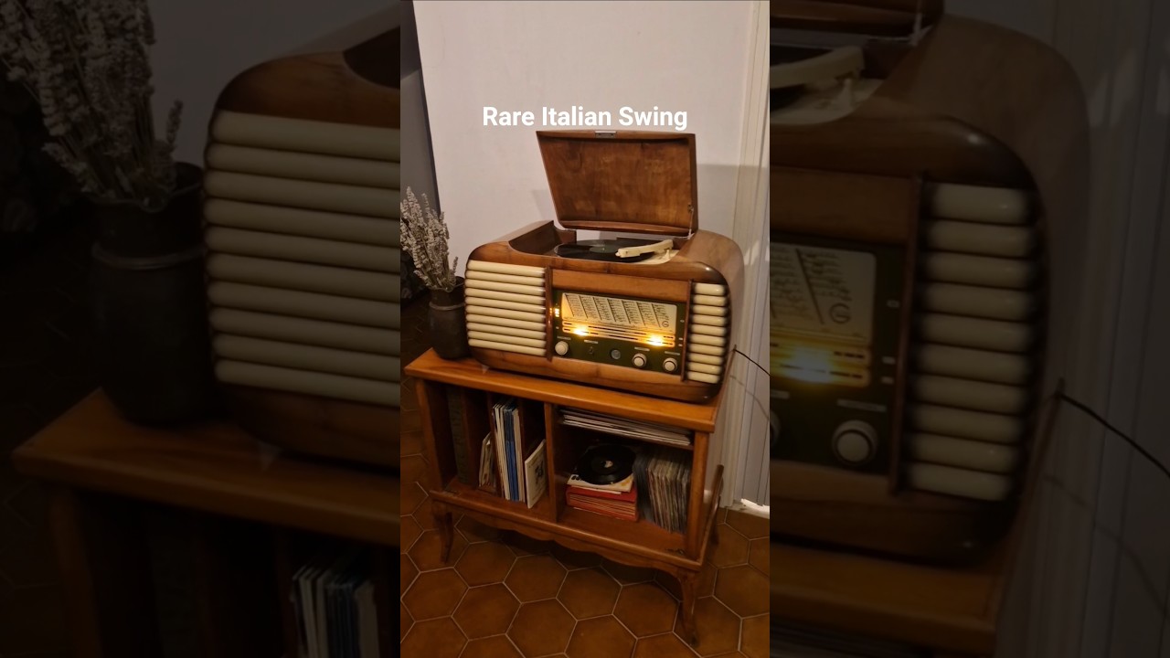 Rare Italian 1950s Swing on 78 RPM | 1952 Geloso Superheterodyne Tube Gramophone