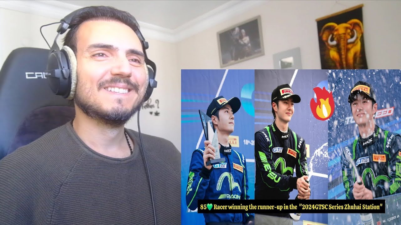 Wang yibo💚🔥 GT3 Car Racing Reaction
