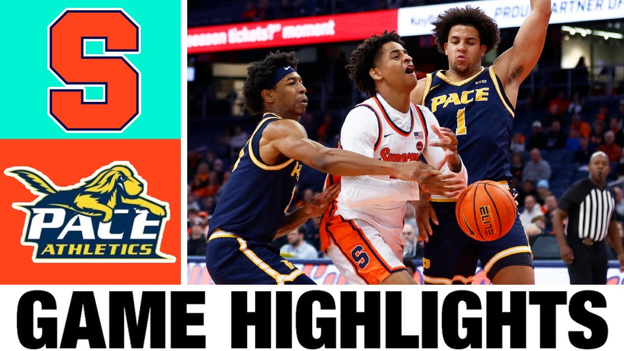 Syracuse vs Pace University Highlights | Men's Basketball | College Basketball 2025