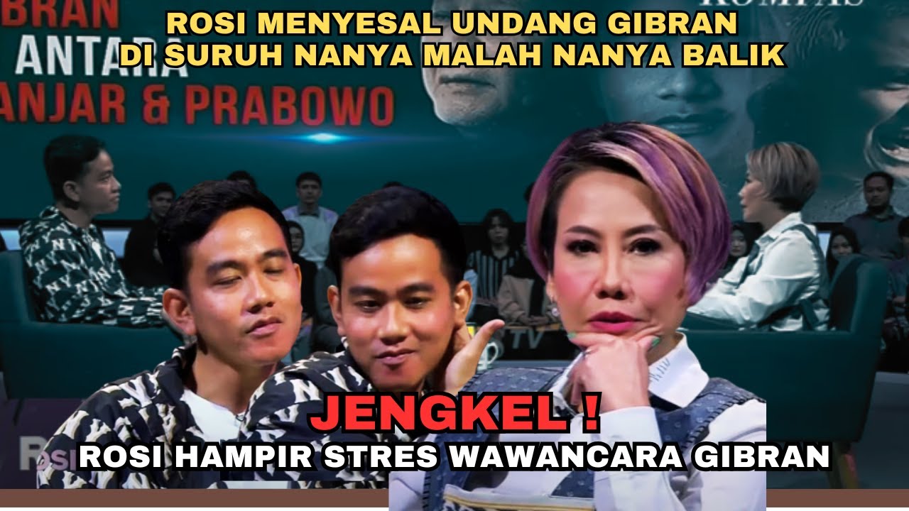 Jengkel ! Rosi Hampir Stres Wawancara Gibran #gibran #gibranrakabumingraka