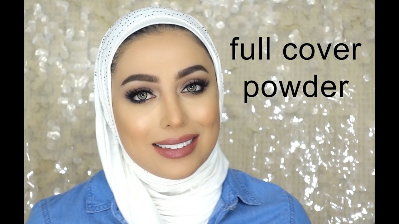 full cover powder routine طريقتي في استخدام الباودر لتغطية قوية