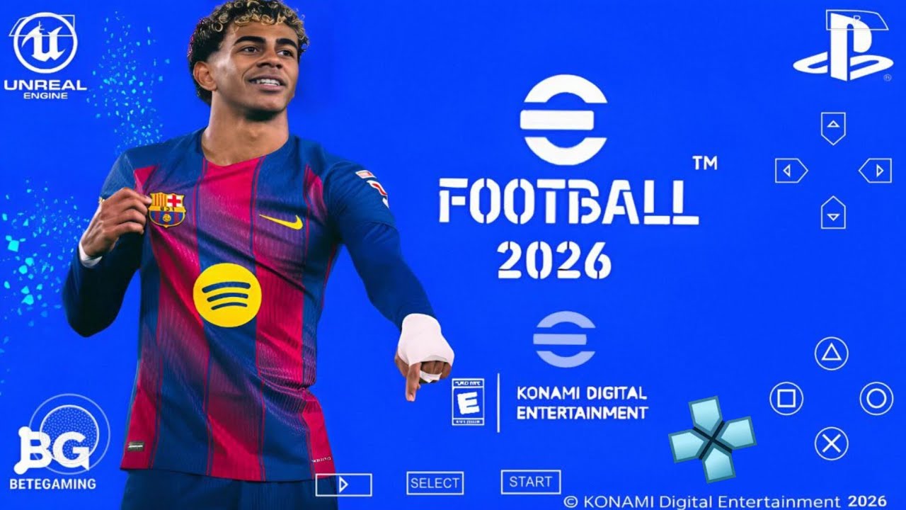eFootball PES 2026 PPSSPP Android Offline полное обновление Новые трансферы Форма сезона 25/26 Гр...