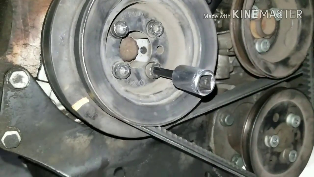 How to change a water pump in a Volkswagen  2.0 golf  and timing belt