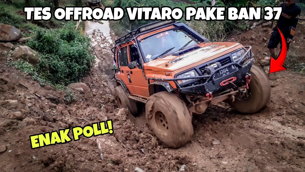 nikmatnya vitara pake ban 37, kubangan lumpur jadi gak berasa! 