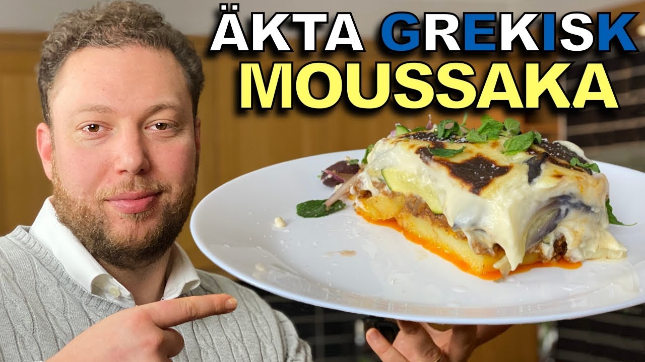 MOUSSAKA & GREKISK SALLAD | ÄKTA GREKISKT RECEPT