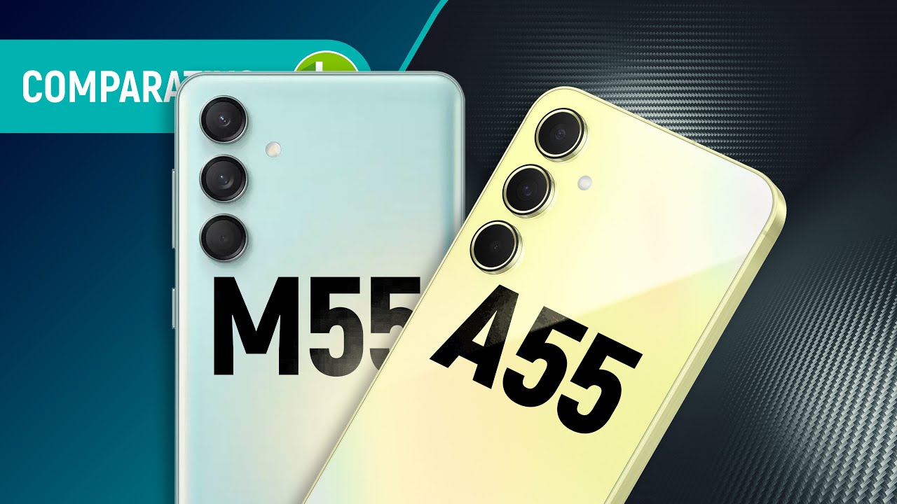 GALAXY M55 vs GALAXY A55: qual linha da SAMSUNG tem MELHOR CELULAR INTERMEDIÁRIO? | Comparativo