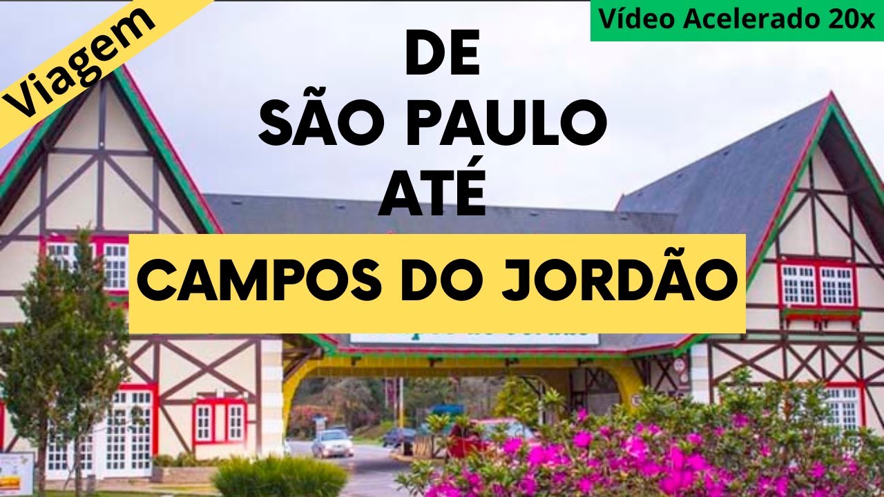 4K - Viagem de São Paulo até Campos do Jordão (Vídeo Acelerado 20x) - Junho de 2024