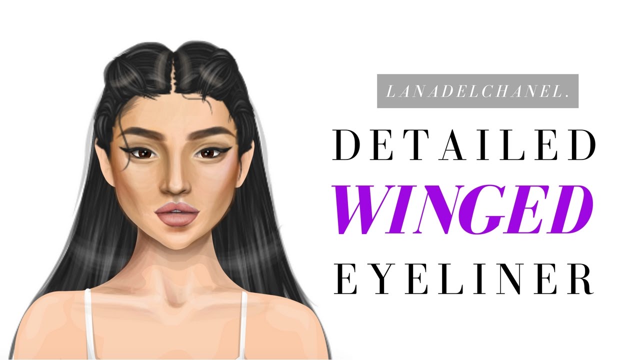Detailed Black Winged Liner | lanaDelChanel.